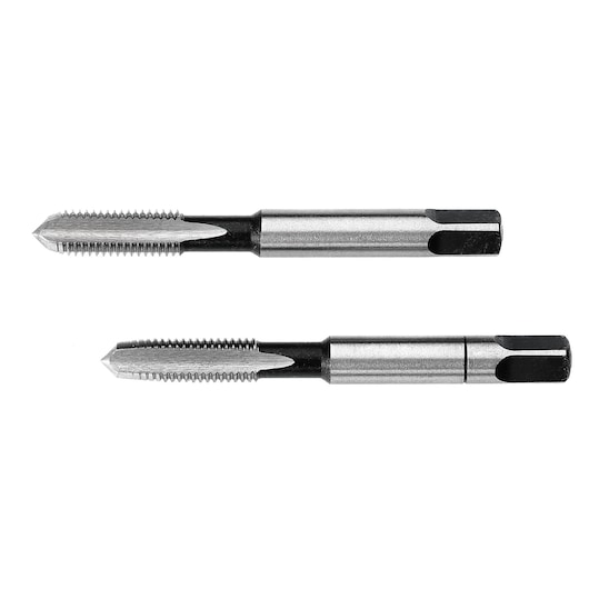 Standard taps, set of 2 taps (taper and bottoming), M6 x 1 mm