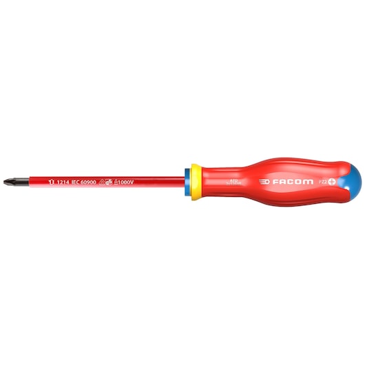 Insulated screwdriver PROTWIST® 1 000 Volt for Pozidriv® round blades, 2 x 125 mm