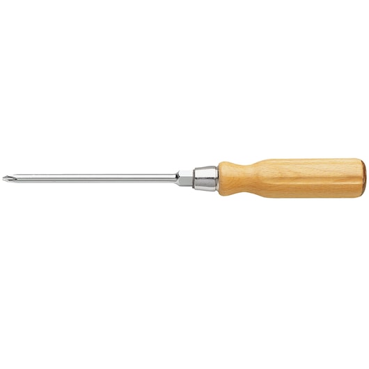 Screwdriever for Philips® hexagonal forged blade with wood handle, 5 x 100 mm