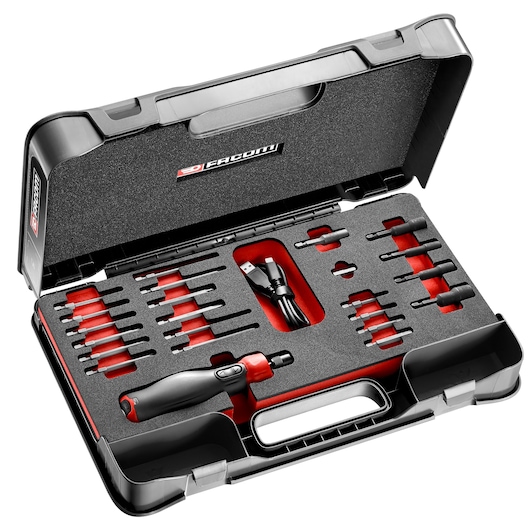 Screwdriever E-PROTWIST® set with MBOX, 23 pieces