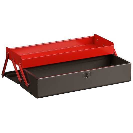 Metal toolbox cantiler 2 tray