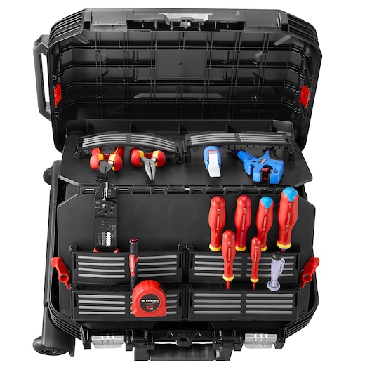 Rolling Case With Basic Industrial Maintenance Set, 15 Tools