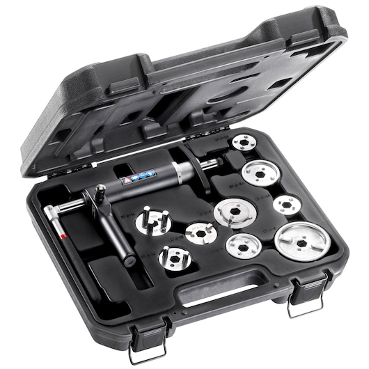 Pneumatic brake disc caliper tool kit