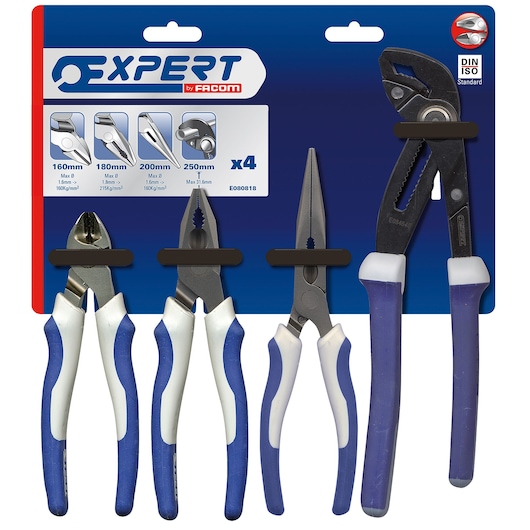 EXPERT by FACOM® 4 piece mechanical engineers pliers set