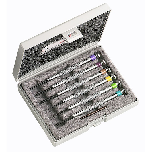MICRO-TECH® screwdrivers watchmaker screwdriver Phillips®, set of 6 pieces