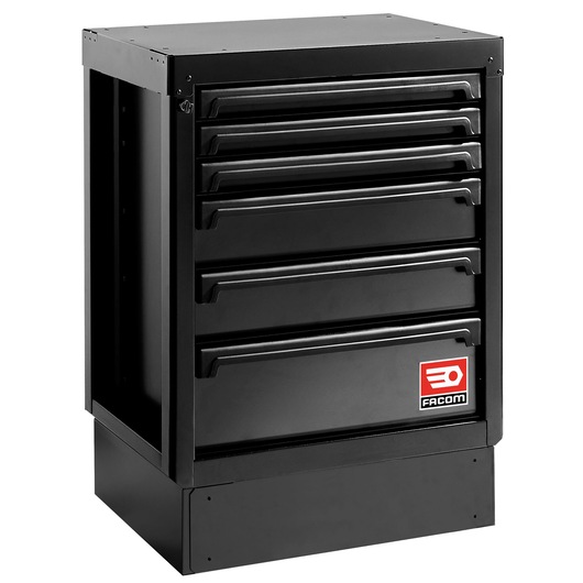 Base unit 6 drawers RWS2 black