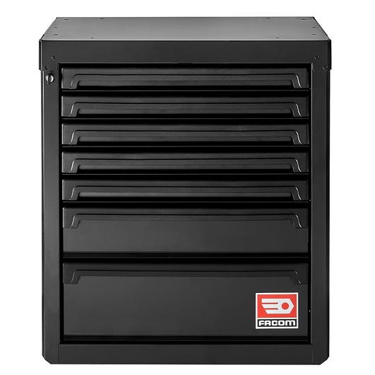Front view of base unit 7 drawers RWS2 black