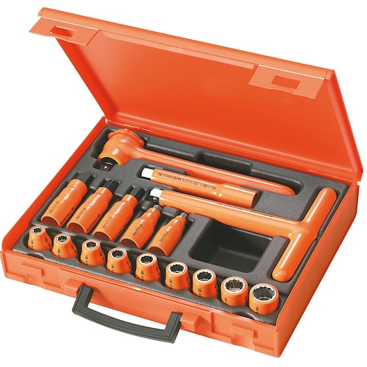 1000 v insulated tools, set of 17 pieces